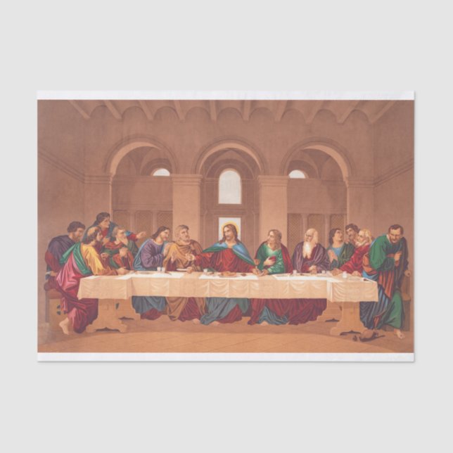 Letztes Abendmahl Jesu Christi Seidenpapier (Vorderseite)