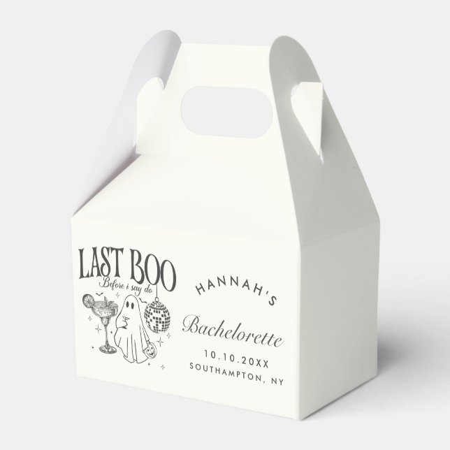 Letztes Boo, bevor ich Bachelorette-Halloween-Part Geschenkschachtel (Vorderseite)