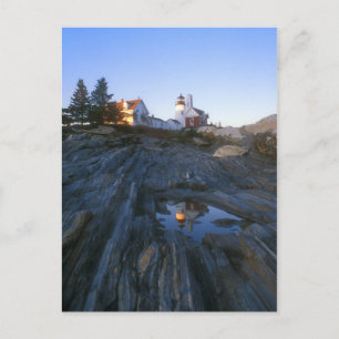 Letztes Licht an Pemaquid Point Postkarte
