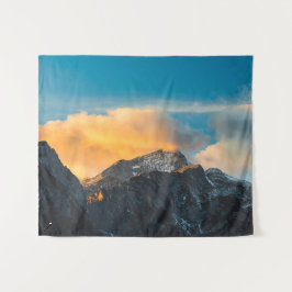 Letztes Licht vor Sonnenuntergang Wandteppich