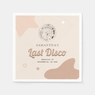 Letztes Retro-Junggeselinnen-Abschied-Papier für d Serviette