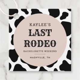 Letztes Rodeo Cowgirl Bachelorette Weekend Party Geschenkanhänger