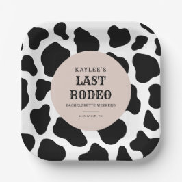 Letztes Rodeo Cowgirl Bachelorette Weekend Party P Pappteller