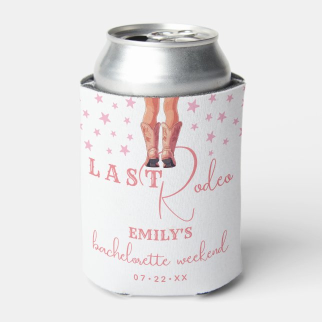 Letztes Rodeo Cowgirl Bachelorette Wochenende Dosenkühler (Kanne Vorderseite)