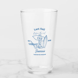 Letztes Segel vor dem Schleier Bachelorette Wochen Glas