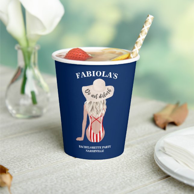 Letztes Segel vor dem Schleier Junggeselinnen-Absc Pappbecher (In Situ)