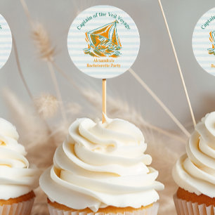 Letztes Segel vor dem Schleier-Junggeselinnen-Absc Runder Aufkleber