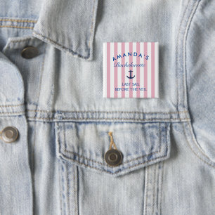 Letztes Segel vor dem Veil-Bachelorette-Button Button