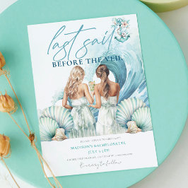 Letztes Segel vor dem Veil Cruise Bachelorette Einladung