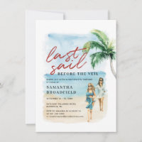 Letztes Segel vor Veil Bachelorette Wochenende Par