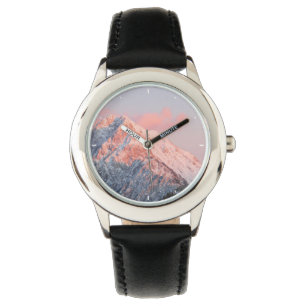 Letztes Sonnenlicht auf dem Berg Storžič, Slowenie Armbanduhr