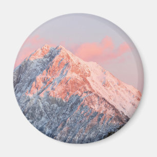 Letztes Sonnenlicht auf dem Berg Storžič, Slowenie Magnet