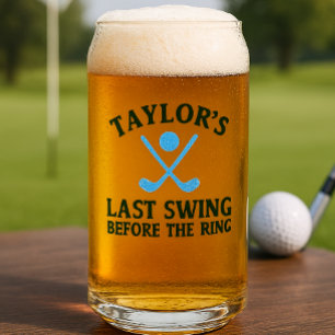 Letztes Swing vor dem Ring Golf Bachelor Dosenglas