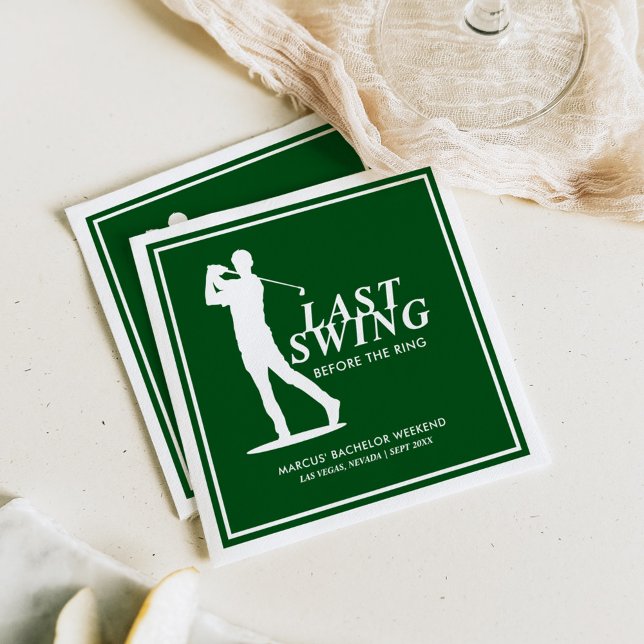 Letztes Swing vor dem Ring Golf Bachelor Serviette (Von Creator hochgeladen)