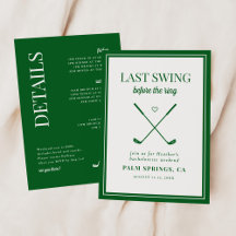 Letztes Swing vor dem Ring Golf Bachelorette