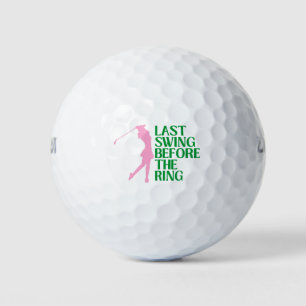 Letztes Swing vor dem Ring Golf Junggeselinnen-Abs Golfball