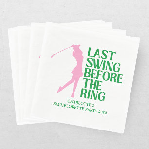 Letztes Swing vor dem Ring Golf Junggeselinnen-Abs Serviette