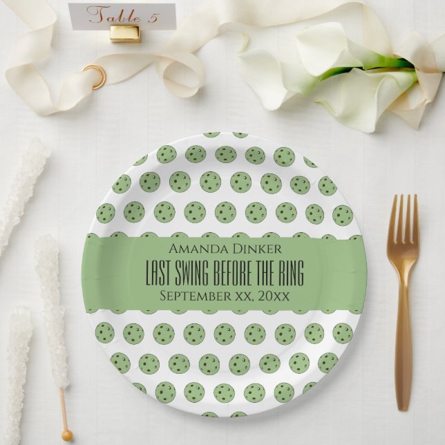 Letztes Swing vor der Hochzeitsfeier Pappteller (Hochzeit)