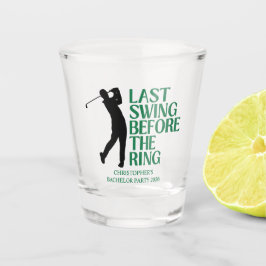 Letztes Swing vor der Ring Golf Bachelor Party Schnapsglas