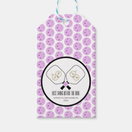Letztes Swing vor der Ring-Hochzeit Pickleball Geschenkanhänger