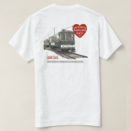 Letztes Trolley 70. Jubiläum - Bild auf der Rückse T-Shirt