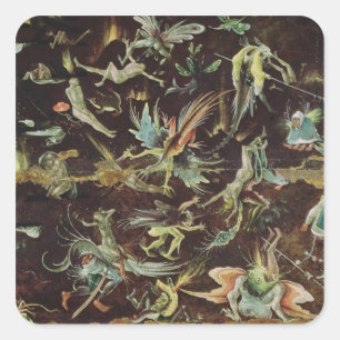 Letztes Urteil, c.1504 Quadratischer Aufkleber