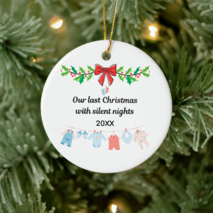 Letztes Weihnachten mit stillen Nächten – Personal Keramik Ornament