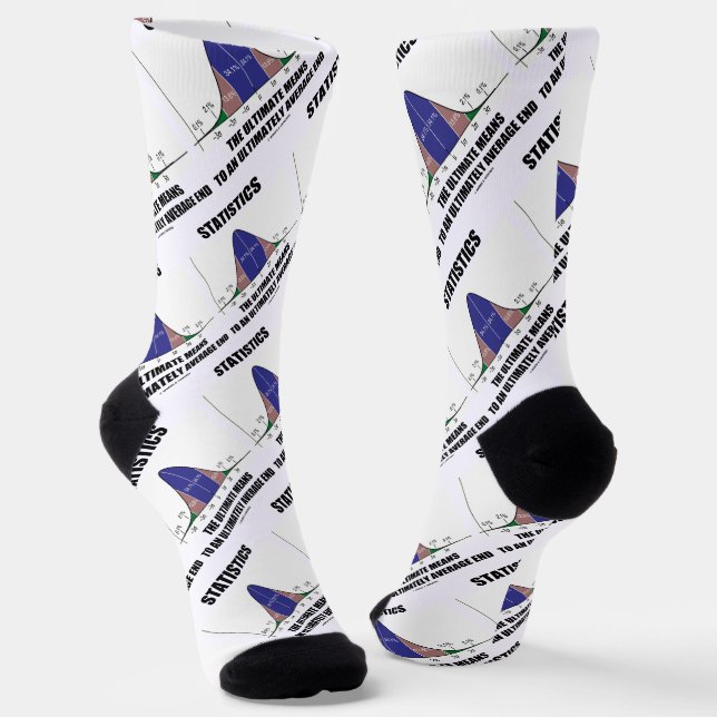 Letztlich bedeutet Statistik letztlich mittleres E Socken (Gewinkelt)