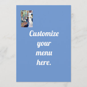 Letztlich produziert Hoffnung Menükarte