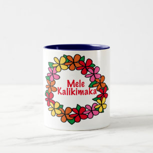 Leu-Hawaiianer-Weihnachten Zweifarbige Tasse
