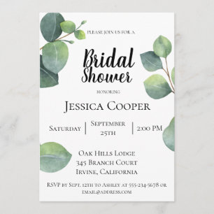 L'eucalyptus s'embranche invitation de Fête de la