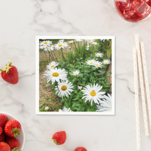 Leucanthemum Blooms Paper Napkins Serviette