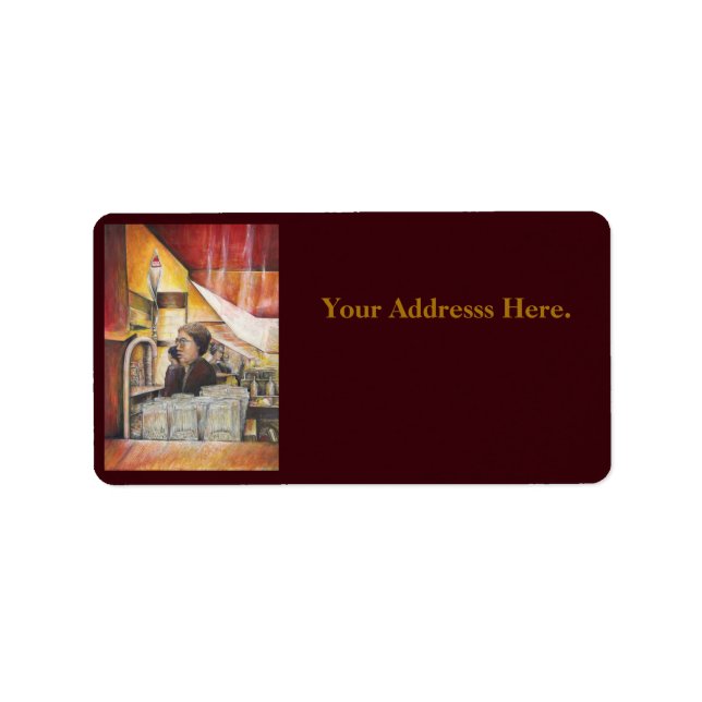 Leuchtäquivalent von leidenschaftlichen Emotionen Adressaufkleber (Vorne)