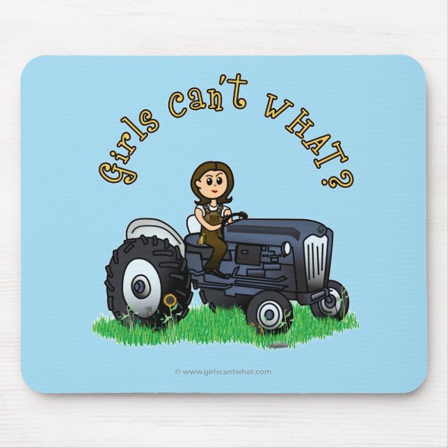 Leuchtblauer Bauer Mousepad (Vorne)