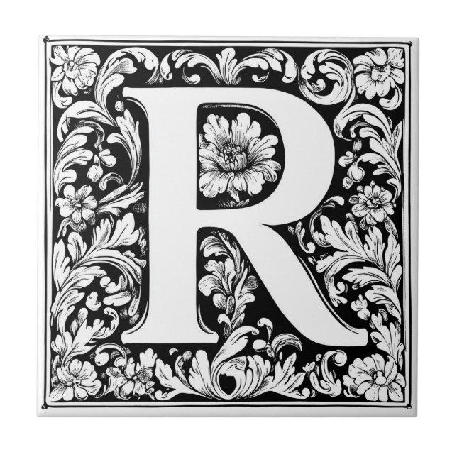Leuchtbrief R Fliese (Vorderseite)