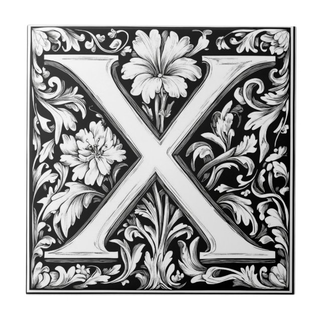 Leuchtbrief X Fliese (Vorderseite)