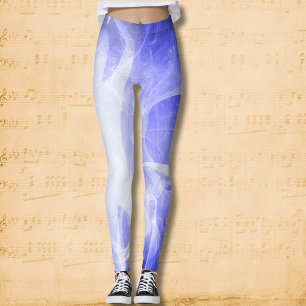Leuchtdichte Resilienz Blau Leggings