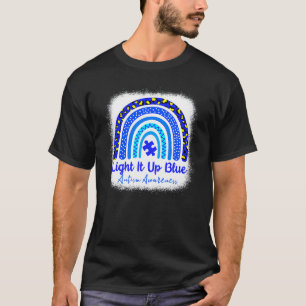 Leuchte es Blau Autismus-Bewusstsein Autistisches  T-Shirt