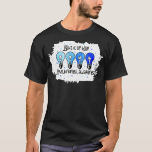Leuchte es Blau Autismus-Bewusstsein Puzzle Teil R T-Shirt