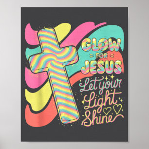 Leuchte für Jesus Christlicher Glaube Löwe Gott Ch Poster