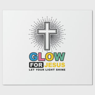 Leuchte für Jesus Christliches Kreuz Licht-Shirt-D Geschenkpapier