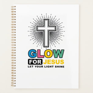 Leuchte für Jesus Christliches Kreuz Licht-Shirt-D Planer