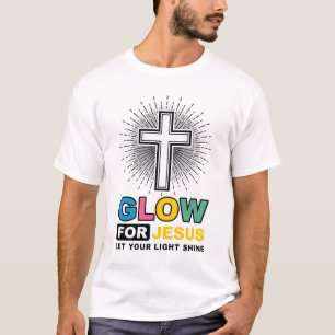Leuchte für Jesus Christliches Kreuz Licht-Shirt-D T-Shirt