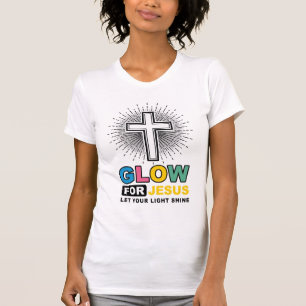 Leuchte für Jesus Christliches Kreuz Licht-Shirt-D T-Shirt
