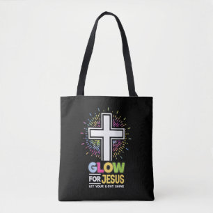 Leuchte für Jesus Christliches Kreuz T-Shirt Jesus Tasche