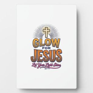 Leuchte für Jesus Lass dein Licht scheinen Christl Fotoplatte