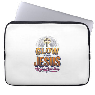 Leuchte für Jesus Lass dein Licht scheinen Christl Laptopschutzhülle