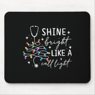 Leuchte hell wie eine Krankenschwester-Weihnachts- Mousepad