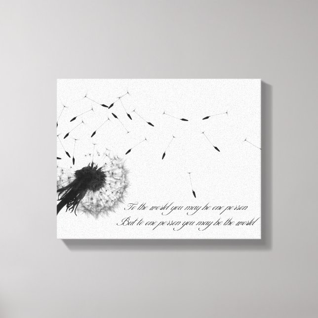 Leuchte Inspiration Leinwand Print (Vorderseite)