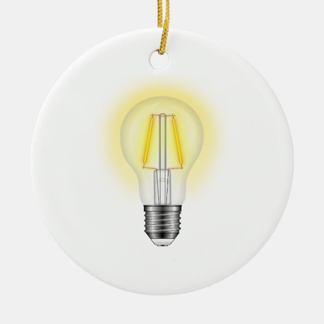 Leuchte Keramikornament (Vorne)